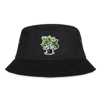 Zimmerpflanze / Topfpflanze / Dekoration / Topf - Bucket Hat - Schwarz - Vorne - Lela (165cm)