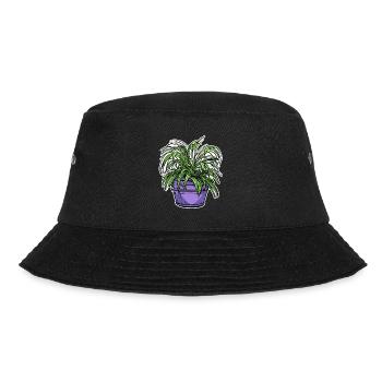 Zimmerpflanze / Topfpflanze / Dekoration / Topf - Bucket Hat - Schwarz - Vorne - Lela (165cm)