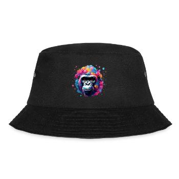 Animal dans une bulle de savon / enfantin / mignon / gorille - Bob - noir - Devant - Lela (165cm)