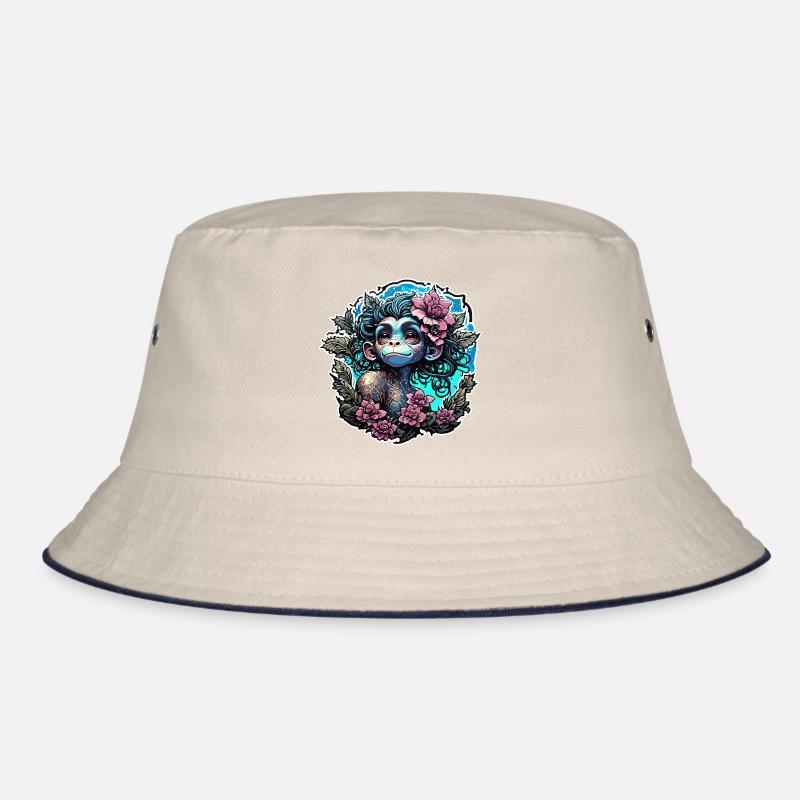 Süßer Affe / Affenmädchen / niedlich /Haarschleife Bucket Hat