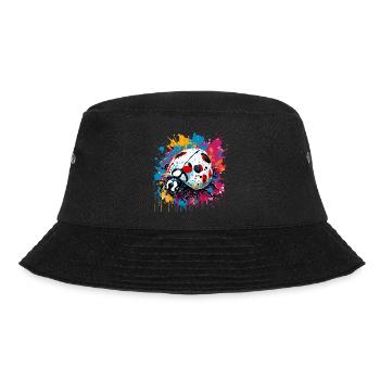 Ladybug / Lucky Charm / Dotted / New Year - Bucket Hat - black - Front - Lela (165cm)