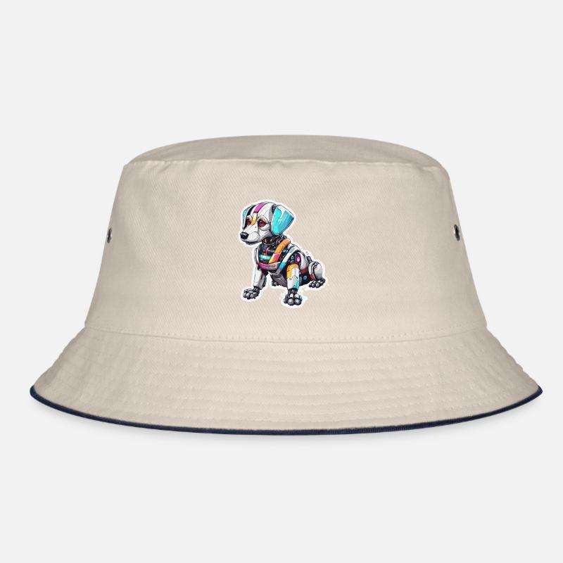 Roboter Tier / KI / Mechanisierte Tiere / Comic Bucket Hat