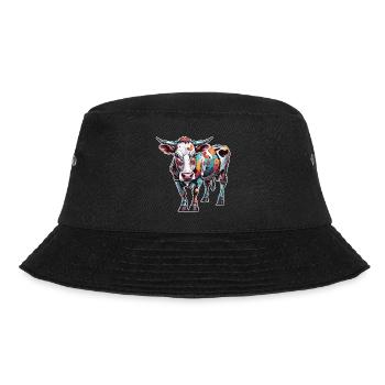 Robot Animal / AI / Mechanized Animals / Comic - Bucket Hat - black - Front - Lela (165cm)