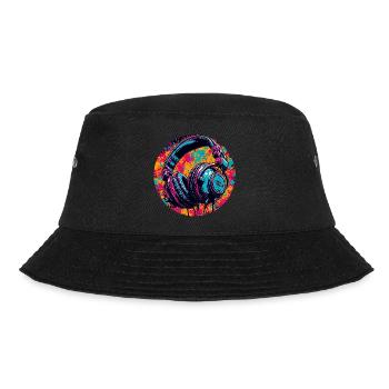 Headphones / Audio / Music / Sound / Cool - Bucket Hat - black - Front - Lela (165cm)