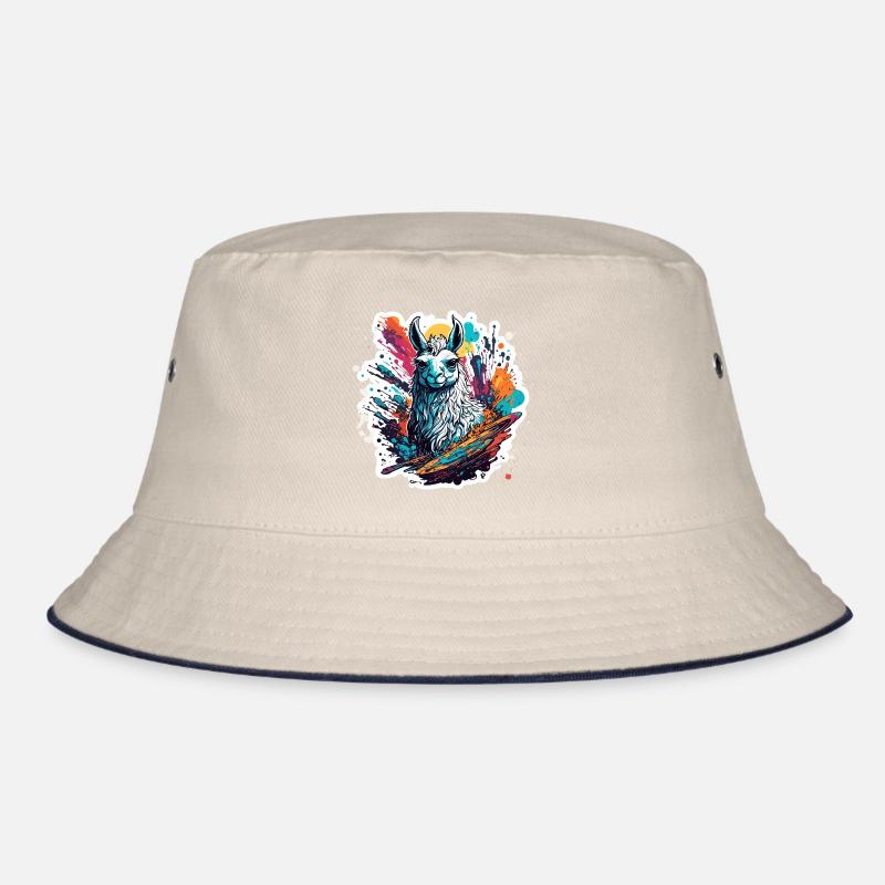Astronaut / Weltall / Tier / Lama / Raumschiff Bucket Hat