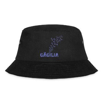 Geschenk für Cäcilia - Bucket Hat - Schwarz - Vorne - Lela (165cm)