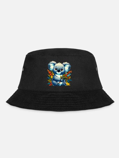 Koala - Bucket Hat - Schwarz