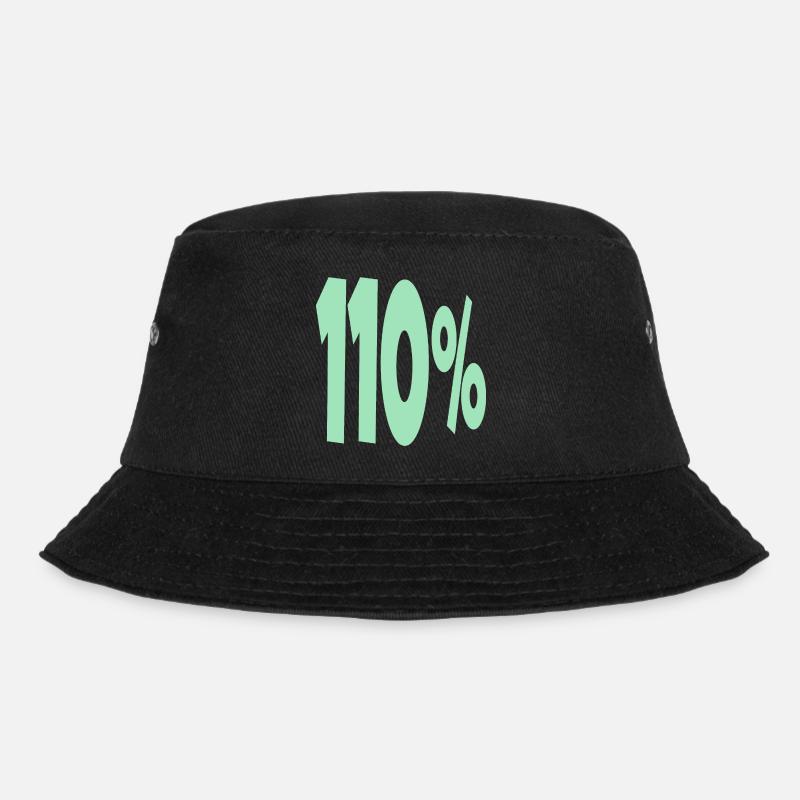 One Hundred and 10 Percent - Bucket Hat - black