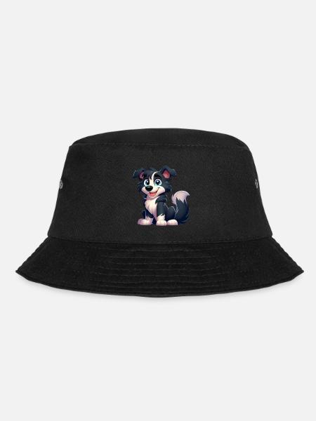 Border Collie 6 - Bucket Hat - Schwarz