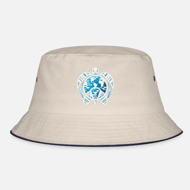 Earth Turtle PlanetInspiriertes Design Bucket Hat