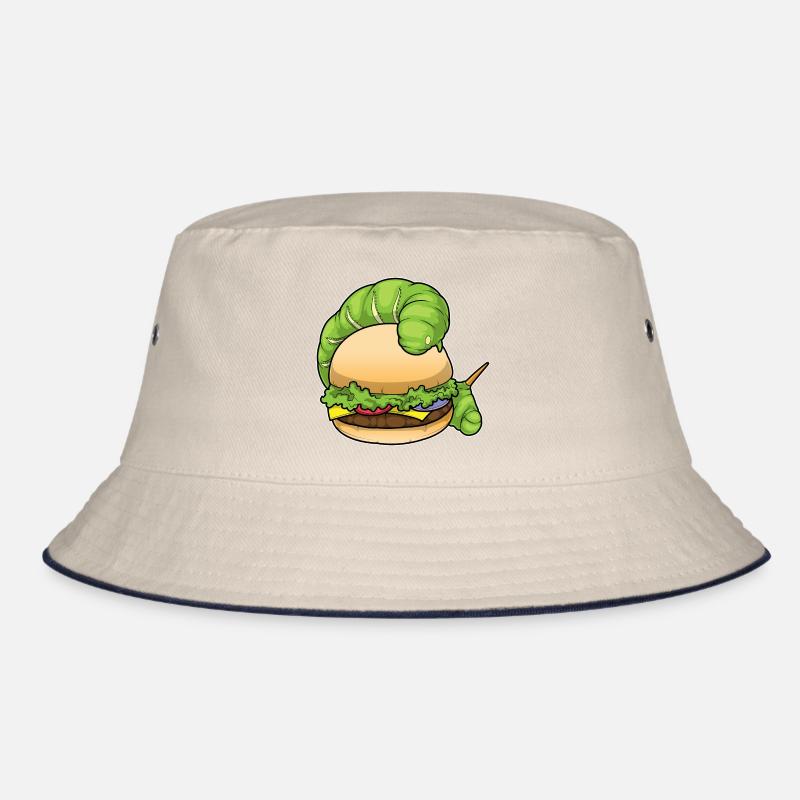 Caterpillar Cheeseburger Bucket Hat