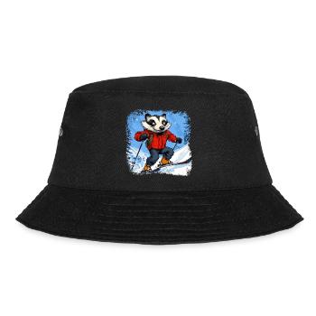 Dachse Ski / Skifahrer Dachs - Bucket Hat - Schwarz - Vorne - Lela (165cm)