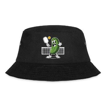 Dill mit Pickleball-Spieler - Bucket Hat - Schwarz - Vorne - Lela (165cm)
