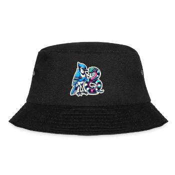 Halten Sie Abstand Cartoon Tiere - Bucket Hat - Schwarz - Vorne - Lela (165cm)