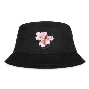 Mandelblüten Freude - Sonja Ariel von Staden - Bucket Hat - Schwarz - Vorne - Lela (165cm)