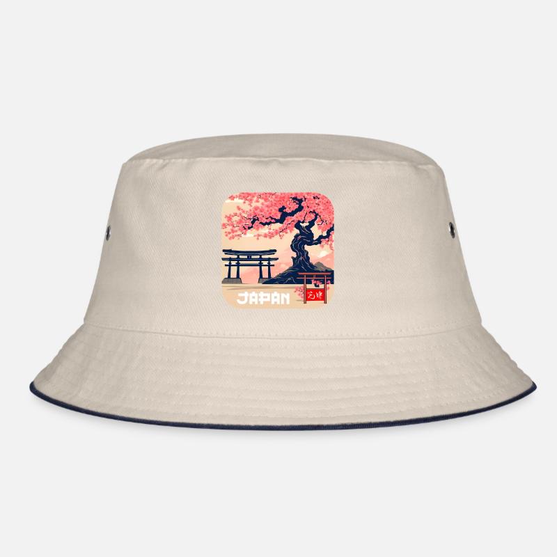 Japan Culture Temples Holidays Bucket Hat