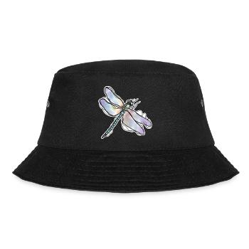 Libelle - Bucket Hat - Schwarz - Vorne - Lela (165cm)