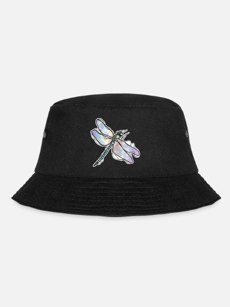 Libelle - Bucket Hat - Schwarz