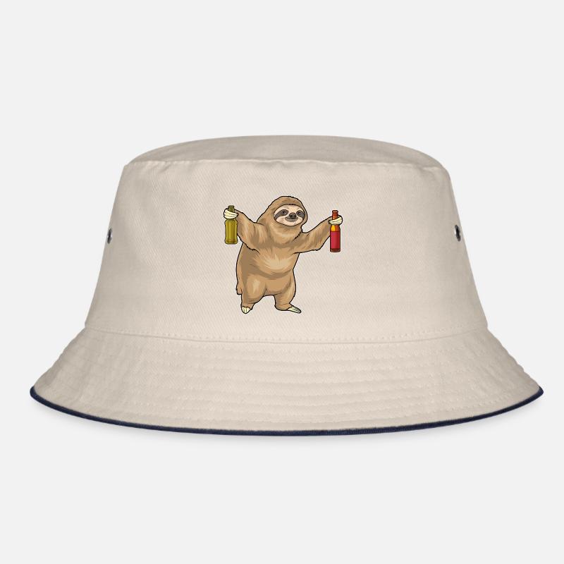 Sloth Bottle Beer Bucket Hat