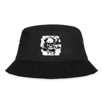 Totenkopf Trash Polka Heavy Metal - Bucket Hat - Schwarz - Vorne - Lela (165cm)