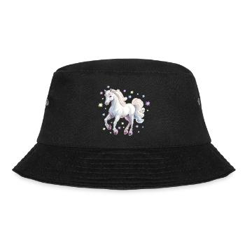 Horse with stars - Bucket Hat - black - Front - Lela (165cm)