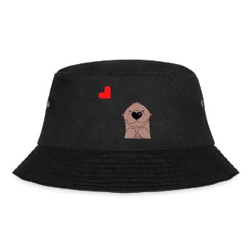 Loutre mignonne avec ballon coeur - Vêtements pour bébés - Bob - noir - Devant - Lela (165cm)