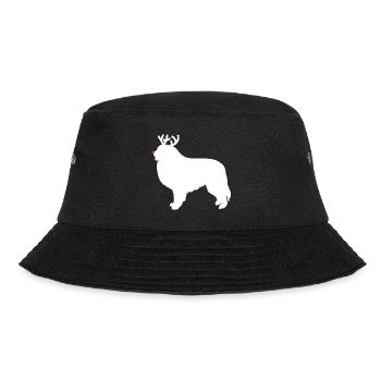 Great Pyrenees Reindeer Christmas - Bucket Hat - black - Front - Lela (165cm)