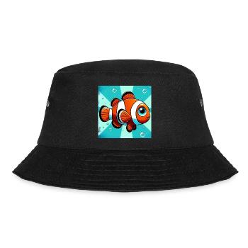 Clownfisch - Bucket Hat - Schwarz - Vorne - Lela (165cm)