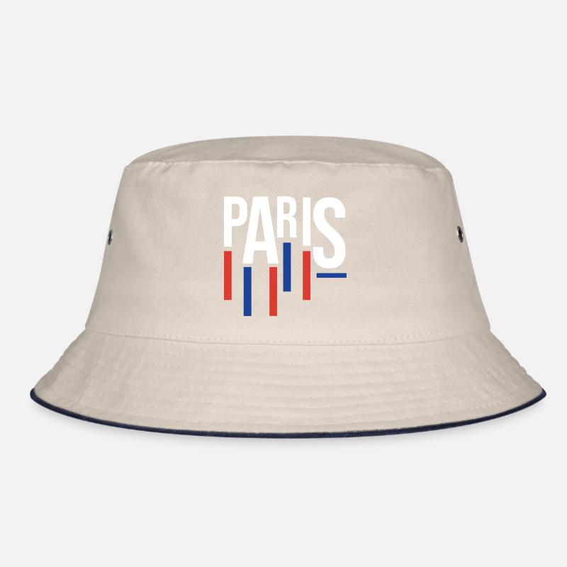 Typographie de Paris avec accents de drapeau Bob