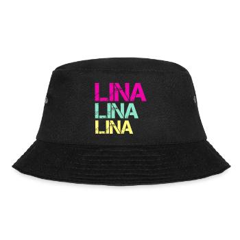LINA Neon Triptych - Bucket Hat - Schwarz - Vorne - Lela (165cm)
