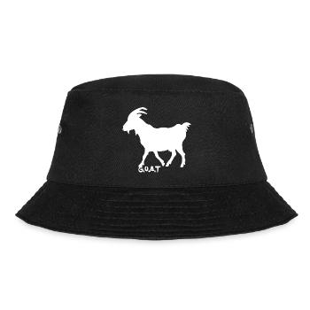 Goat G.O.A.T.  white - Bucket Hat - black - Front - Lela (165cm)