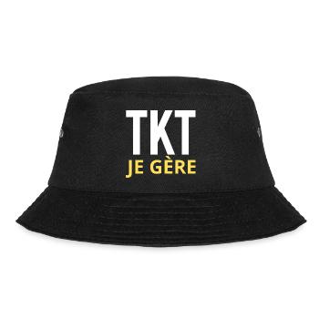 TKT Ich manage Geschenk Lustiger Mann Humoristische Frau - Bucket Hat - Schwarz - Vorne - Lela (165cm)