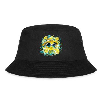 Citrus Smile with Hat and Glasses - Bucket Hat - black - Front - Lela (165cm)