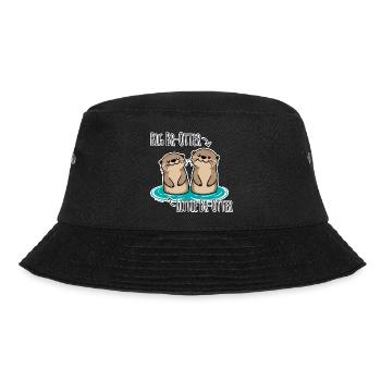 Niedliche Otter Brüder für große und kleine Brüder - Bucket Hat - Schwarz - Vorne - Lela (165cm)