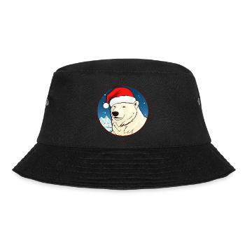 Christmas Polar Bears - Bucket Hat - black - Front - Lela (165cm)