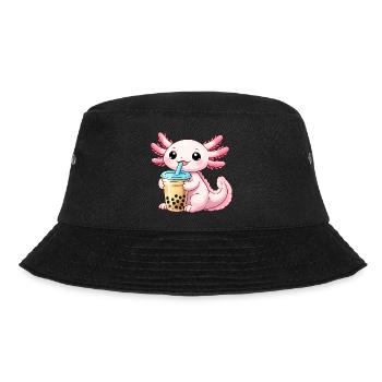 Bubble Tea Dragon Charm - Bucket Hat - black - Front - Lela (165cm)