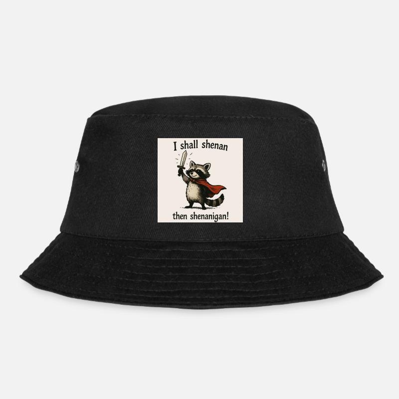 Waschbärheld-Shenanigan - Bucket Hat - Schwarz
