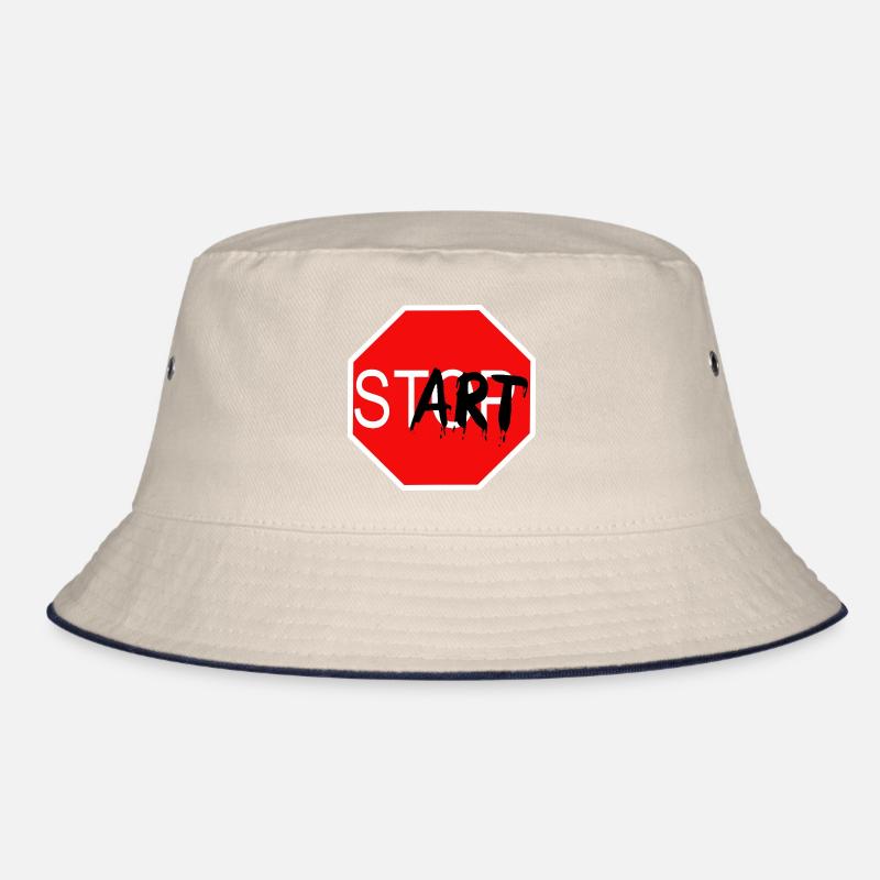 Startzeichen Graffiti Stoppschild Bucket Hat