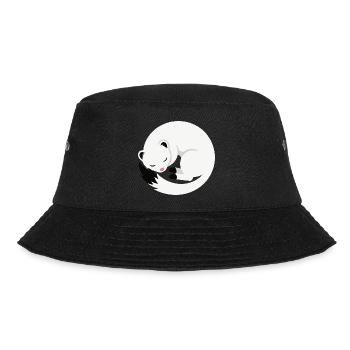 Cute sleeping ermine minimalist style - Bucket Hat - black - Front - Lela (165cm)