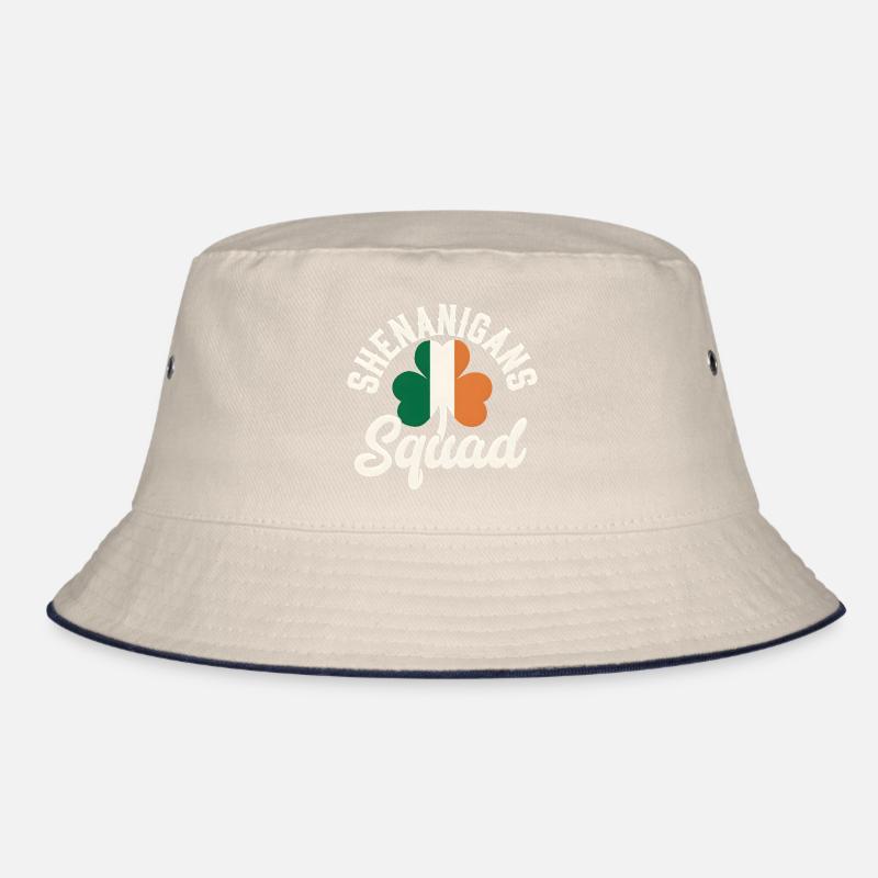 Irish Shenanigans Squad Shamrock Design Bucket Hat