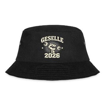 Journeyman 2026 Journeyman's exam passed Gift - Bucket Hat - black - Front - Lela (165cm)