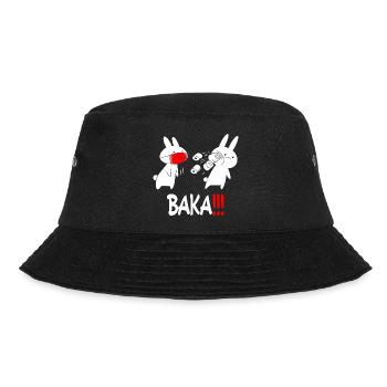 Baka Rabbit Slap Anime Lustiges Japanisches Otaku - Bucket Hat - Schwarz - Vorne - Lela (165cm)