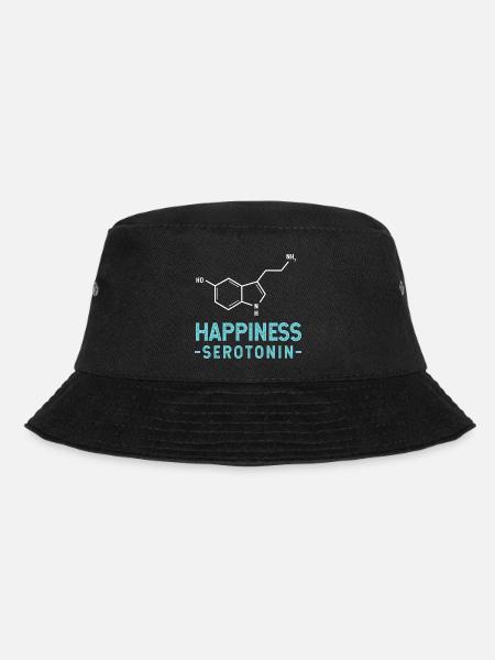 Chemie Wissenschaft Physik Labor Strukturformel - Bucket Hat - Schwarz