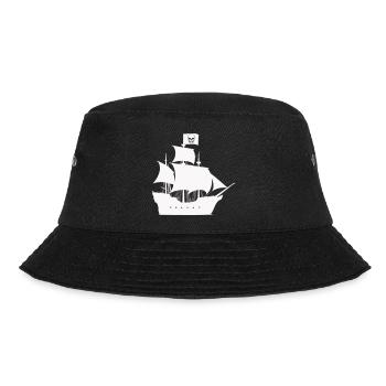Piratenschiff Silhouette - Bucket Hat - Schwarz - Vorne - Lela (165cm)