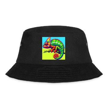 Chamäleon - Bucket Hat - Schwarz - Vorne - Lela (165cm)