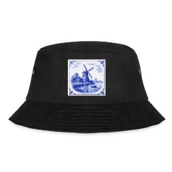 Delft Windmill by the Lake - Bucket Hat - black - Front - Lela (165cm)