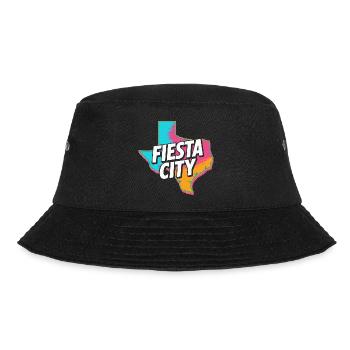 Fiesta City Neon Texas - Bucket Hat - Schwarz - Vorne - Lela (165cm)