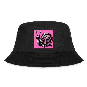 Schnecke - Bucket Hat - Schwarz - Vorne - Lela (165cm)
