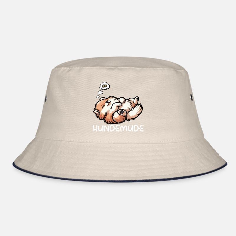 Hundemüde Zwergspitz Zwergspitze Spitzhund Spitz Bucket Hat