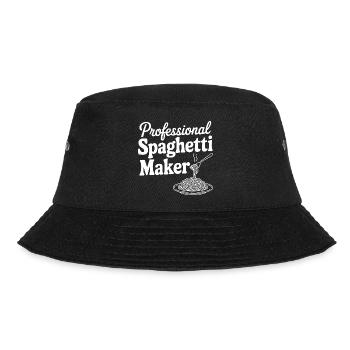 Professioneller Spaghetti-Hersteller - Bucket Hat - Schwarz - Vorne - Lela (165cm)
